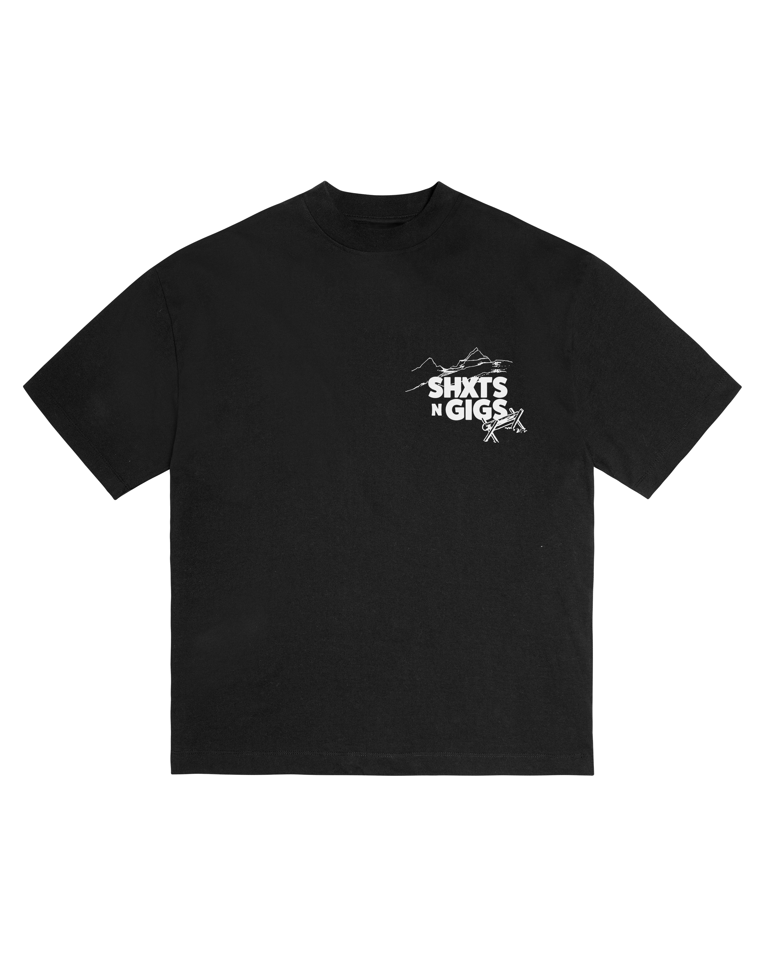 LOG CABIN TEE - BLACK