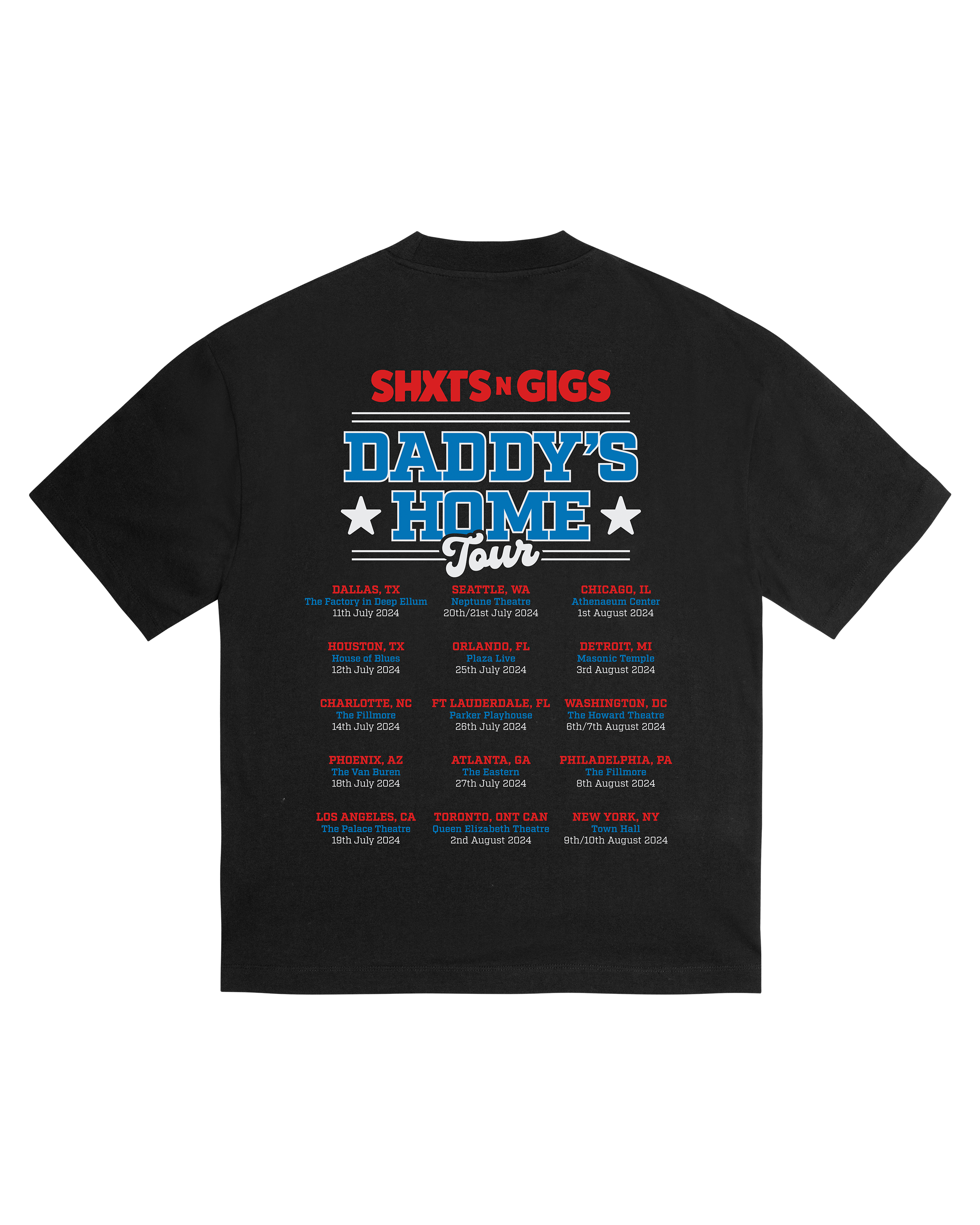 DADDY'S HOME TOUR TEE - BLACK